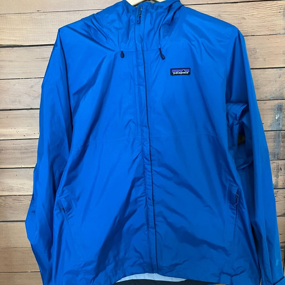 Patagonia Endless Blue Torrent Shell Jacket Mens Large- Excellent Condition